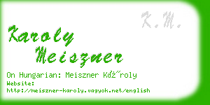 karoly meiszner business card